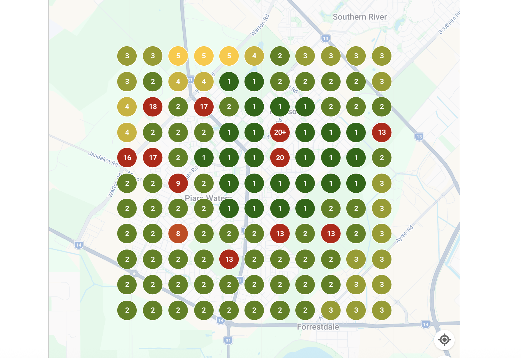 Dentist Near Me local search grid